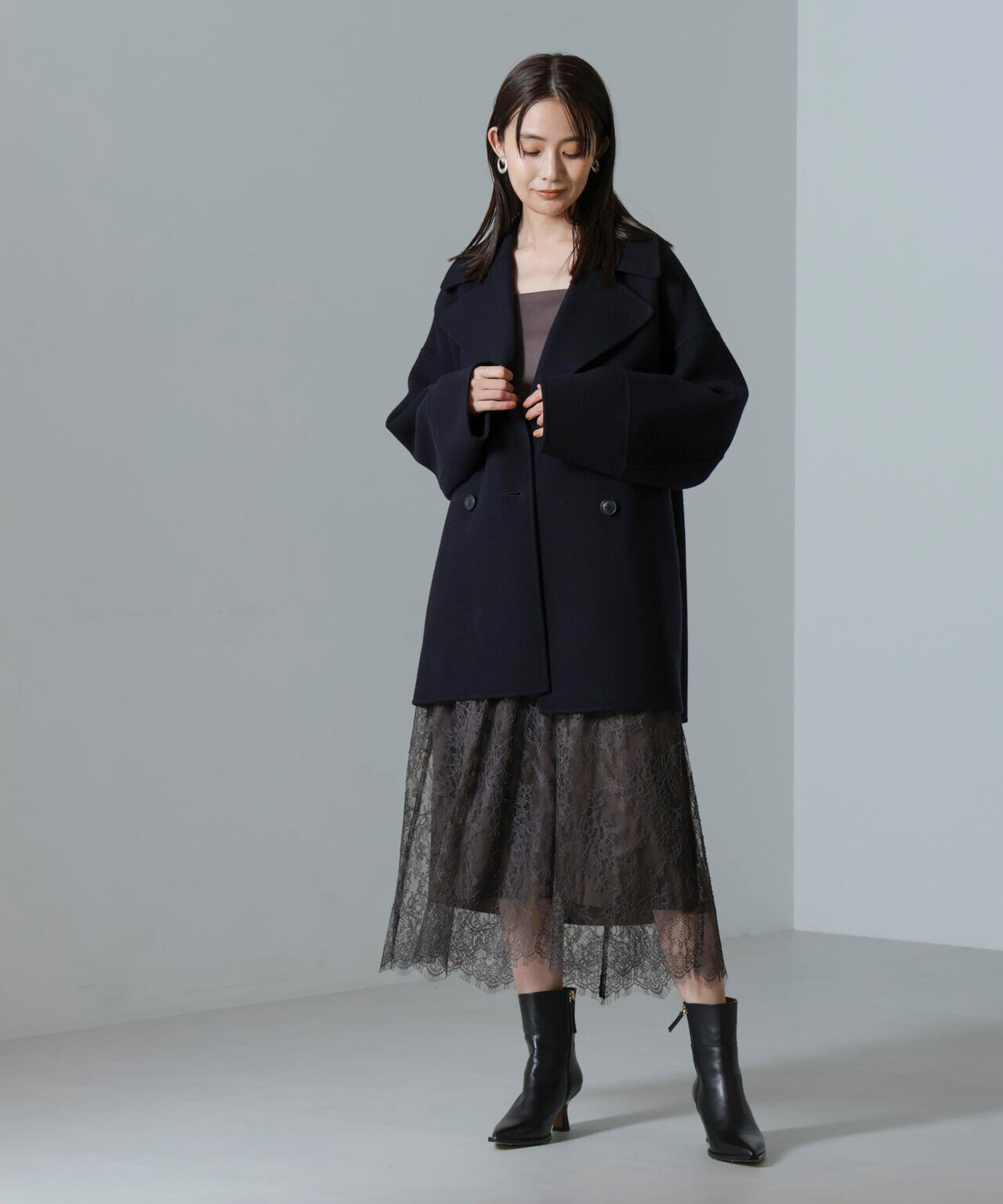 PURE LAMBS リバーミドルコート 6694211300