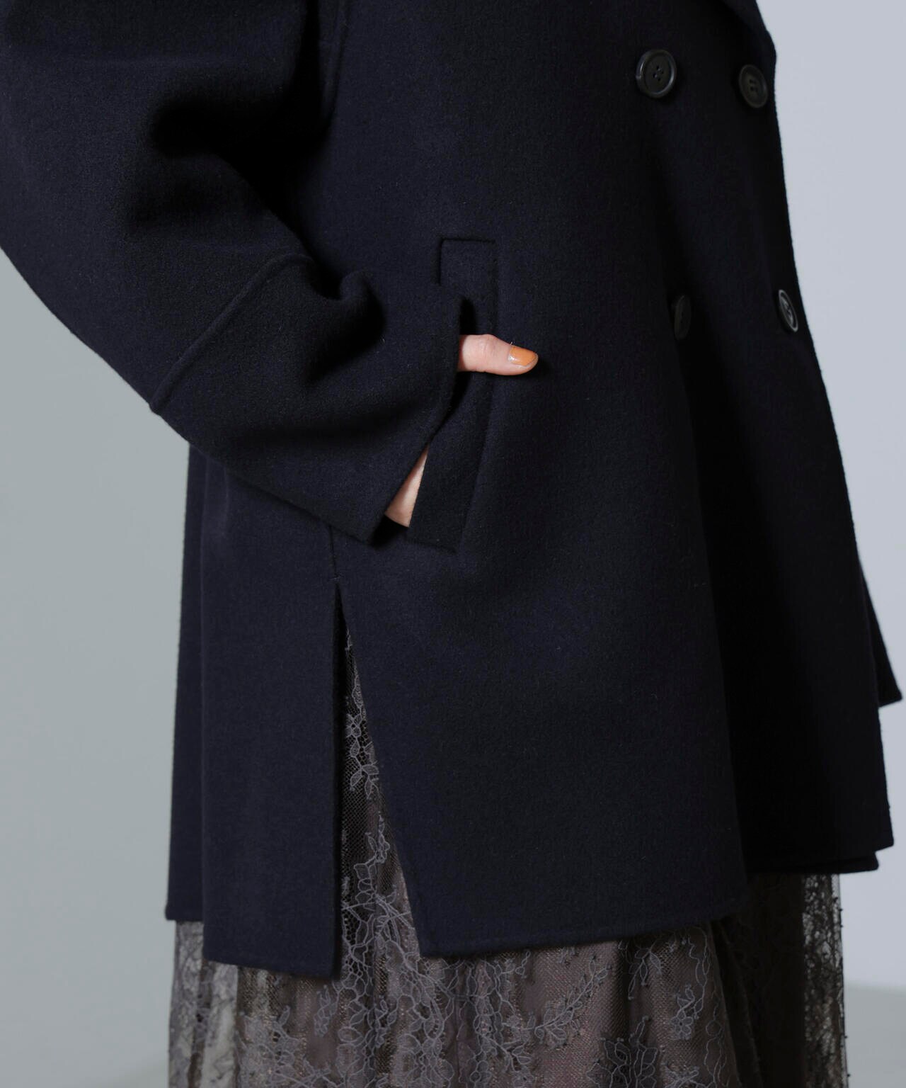 PURE LAMBS リバーミドルコート 6694211300