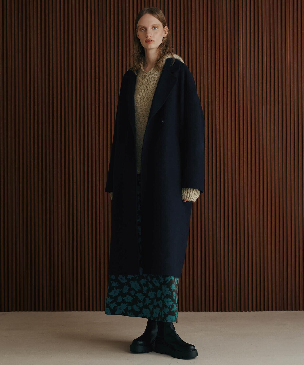 PURE LAMBS リバーロングコート 6694211301