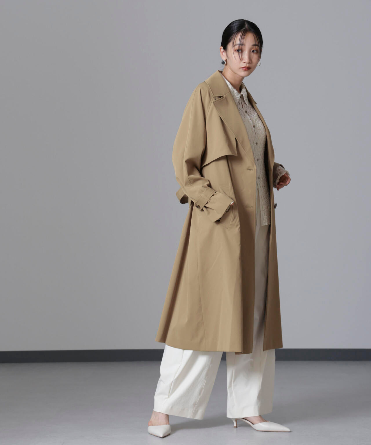 オーバーサイズトレンチコート 6694211305