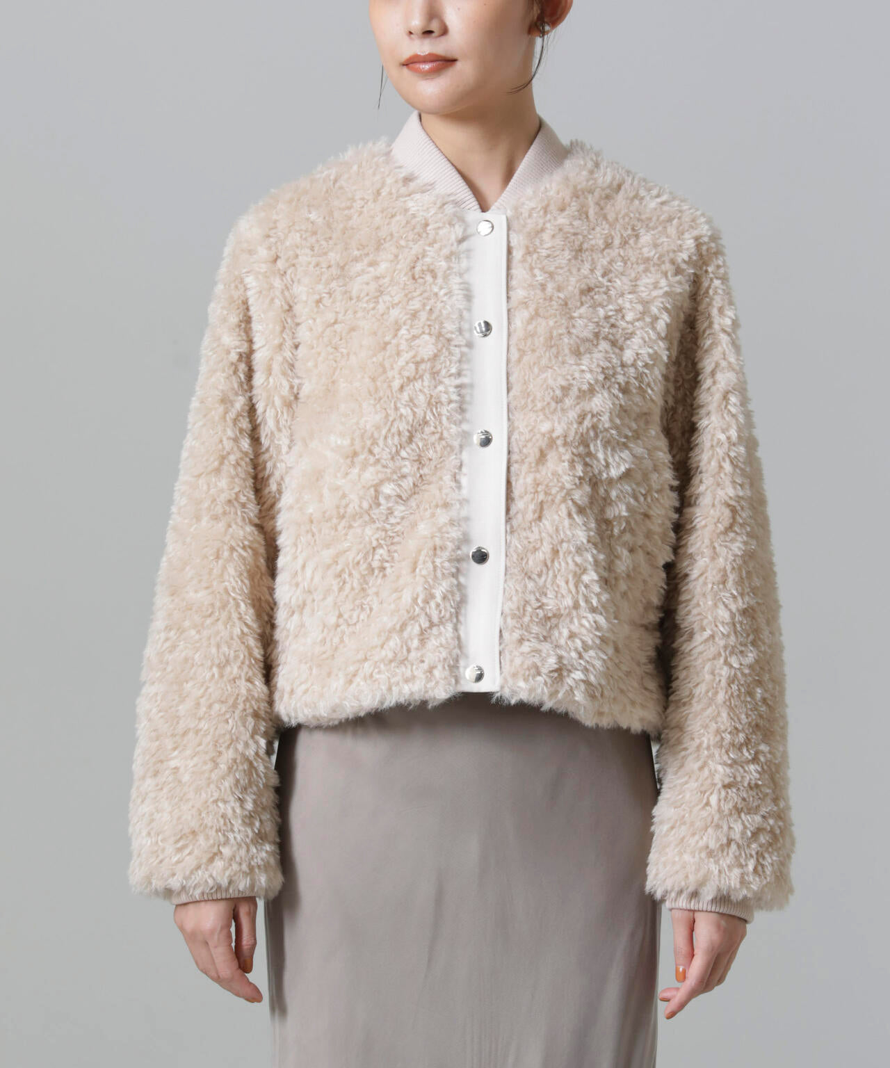 カーリーファーショートブルゾン 6694212300