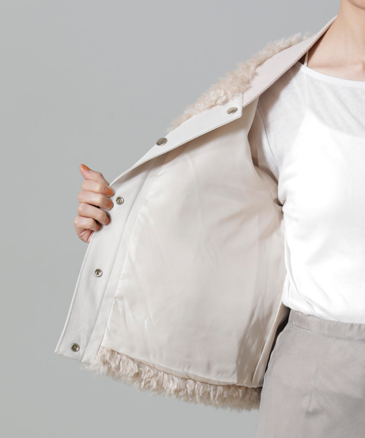 カーリーファーショートブルゾン 6694212300