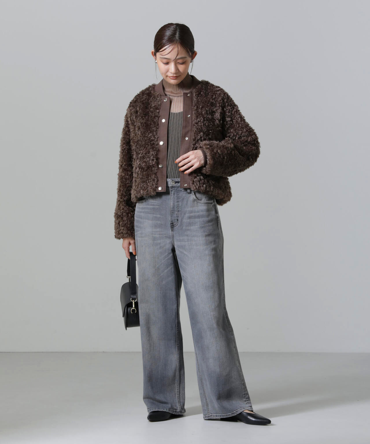 カーリーファーショートブルゾン 6694212300