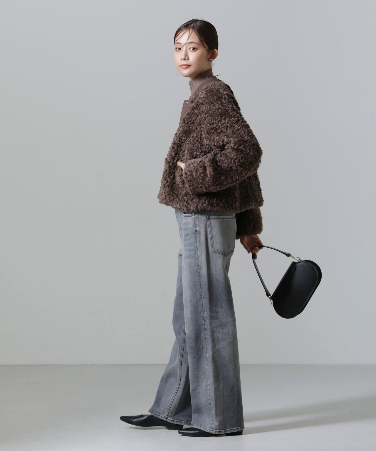 カーリーファーショートブルゾン 6694212300