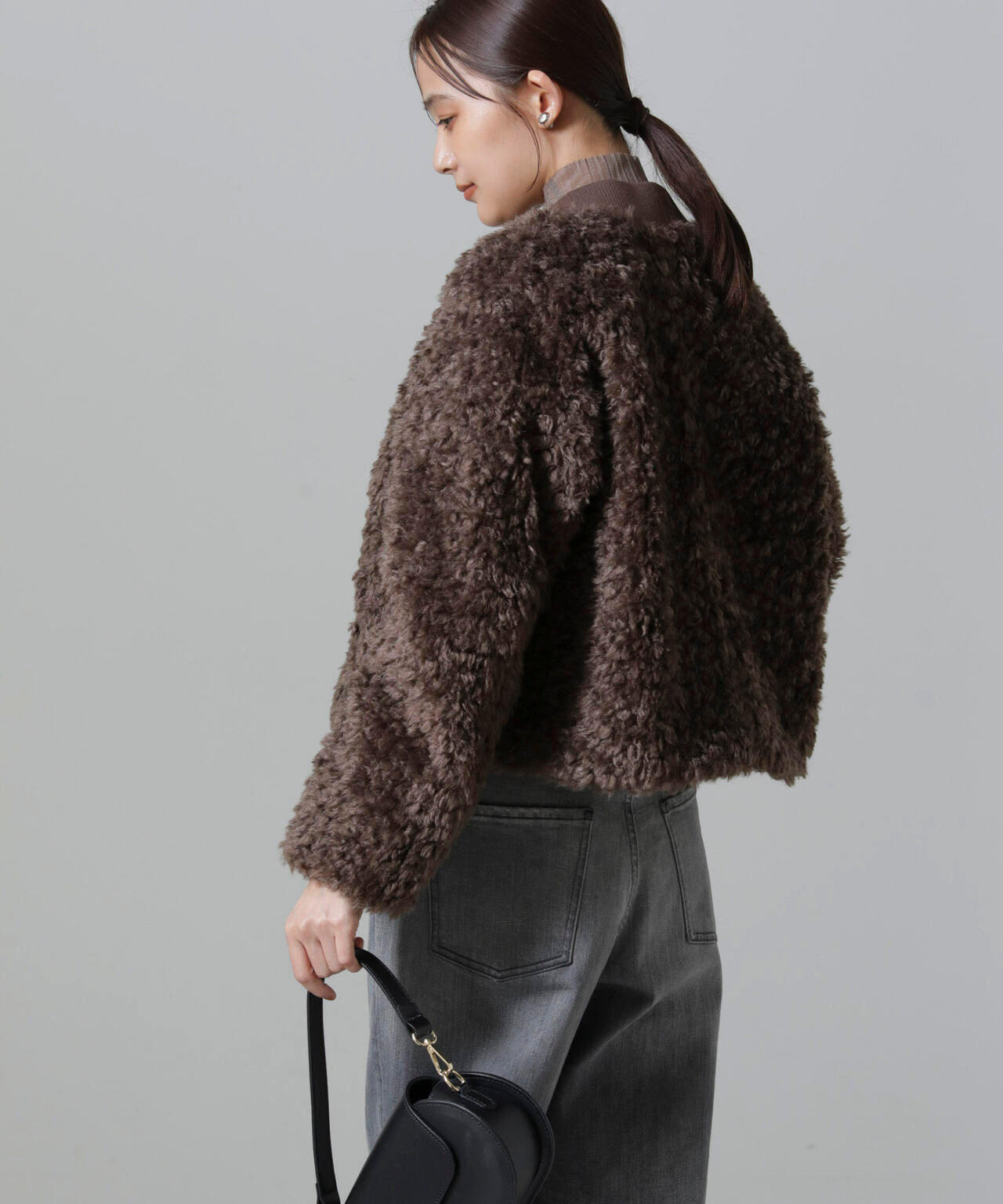 カーリーファーショートブルゾン 6694212300