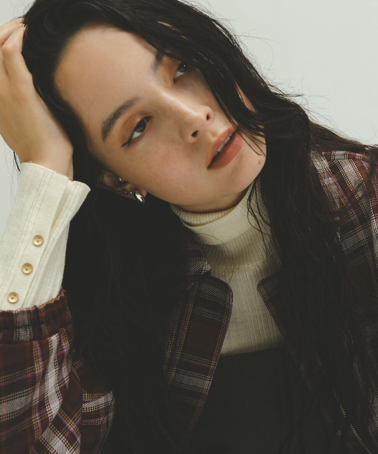 チェックショートブルゾン 6694212301