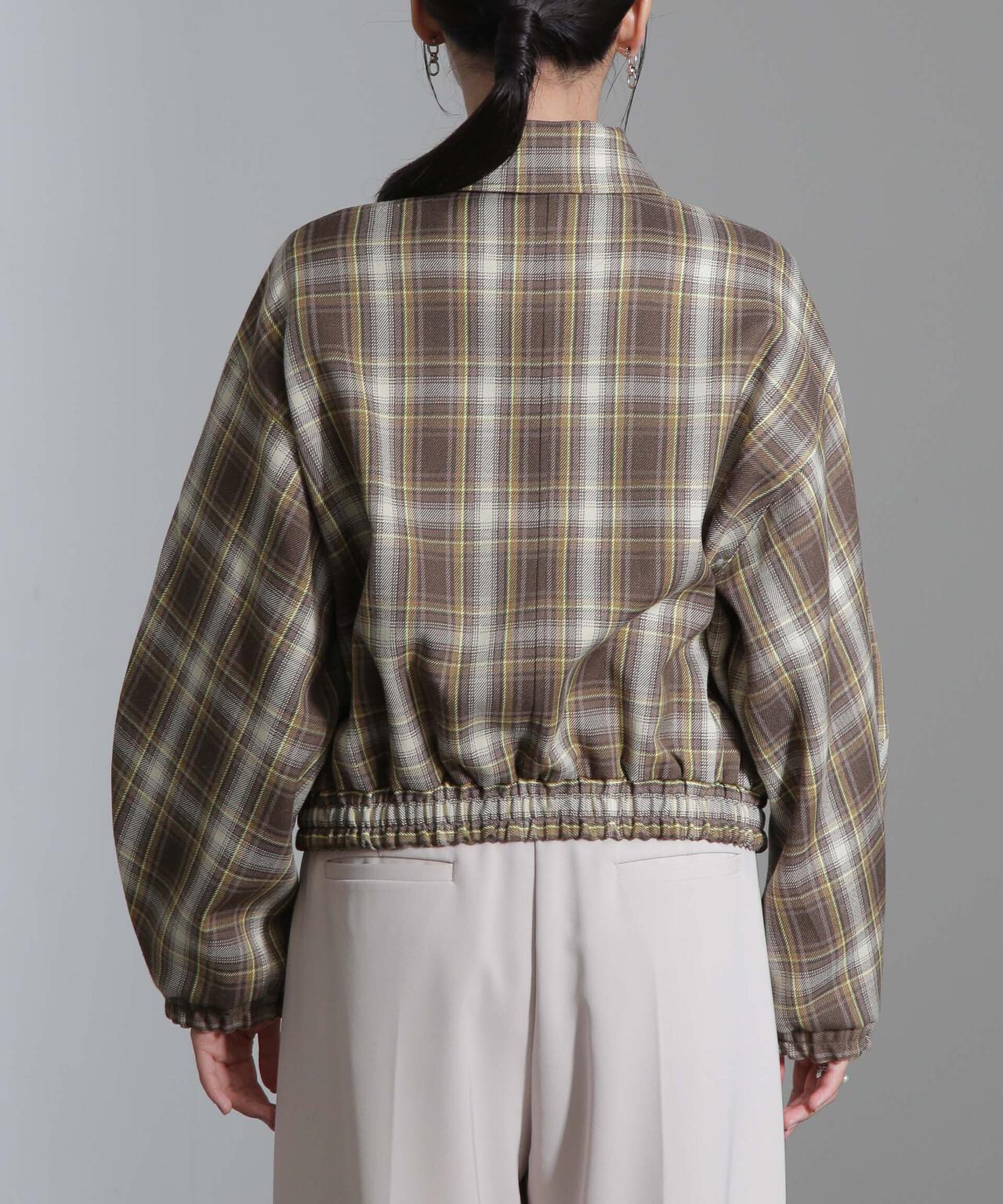 チェックショートブルゾン 6694212301