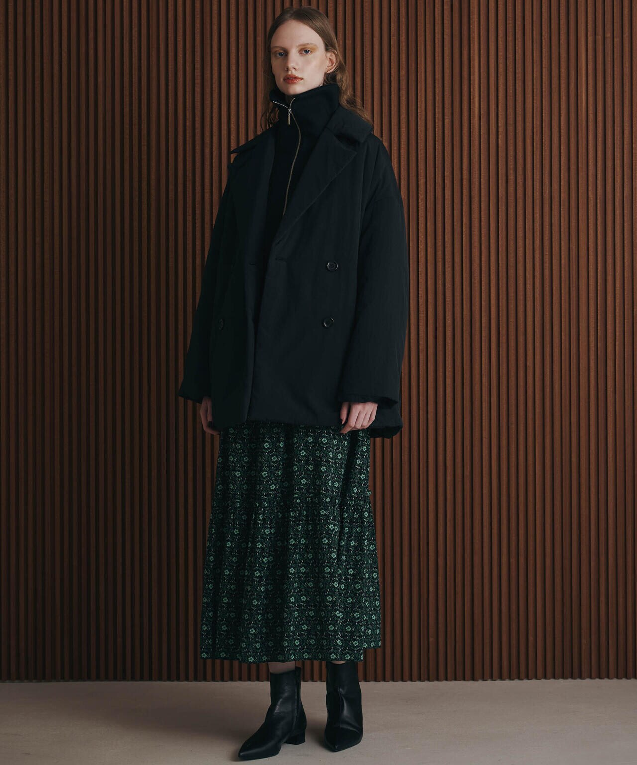 ETHERMALOFT(R)中綿ミドル丈タブルコート 6694212308