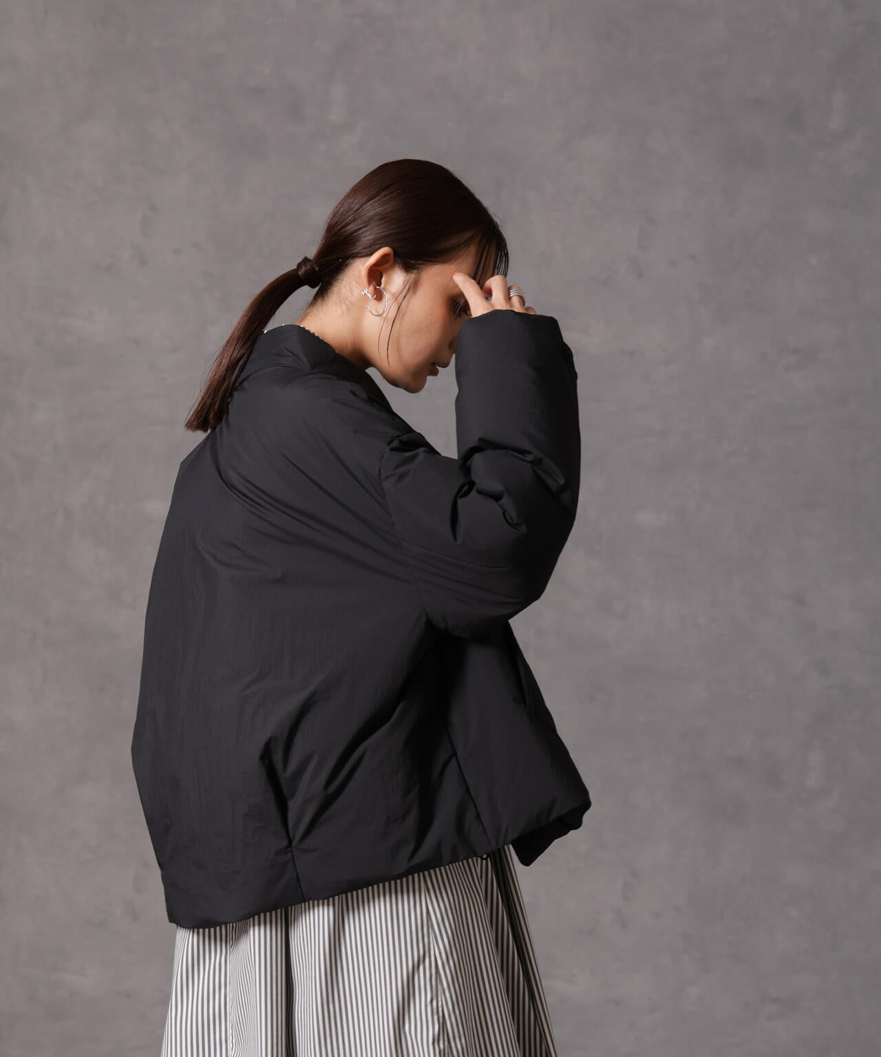 「西川ダウン(R)」ハイネックショートジャケット 6694214305