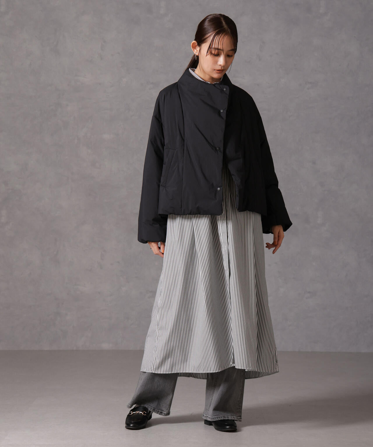 「西川ダウン(R)」ハイネックショートジャケット 6694214305