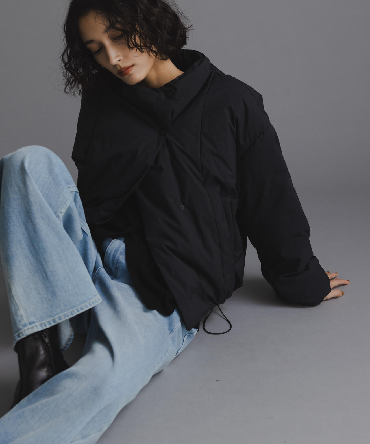 「西川ダウン(R)」ハイネックショートジャケット 6694214305