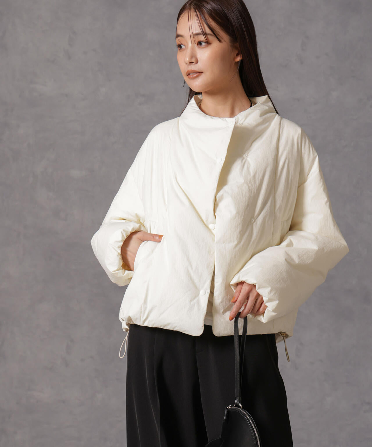 「西川ダウン(R)」ハイネックショートジャケット 6694214305