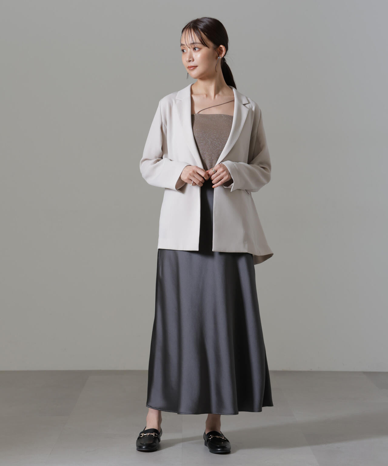 イージーケアダブルクロス ダブルテーラードジャケット(セットアップ可) 6694216301