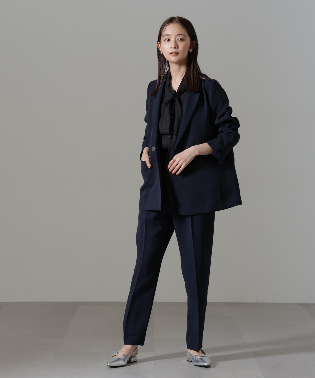 イージーケアダブルクロス ダブルテーラードジャケット(セットアップ可) 6694216301