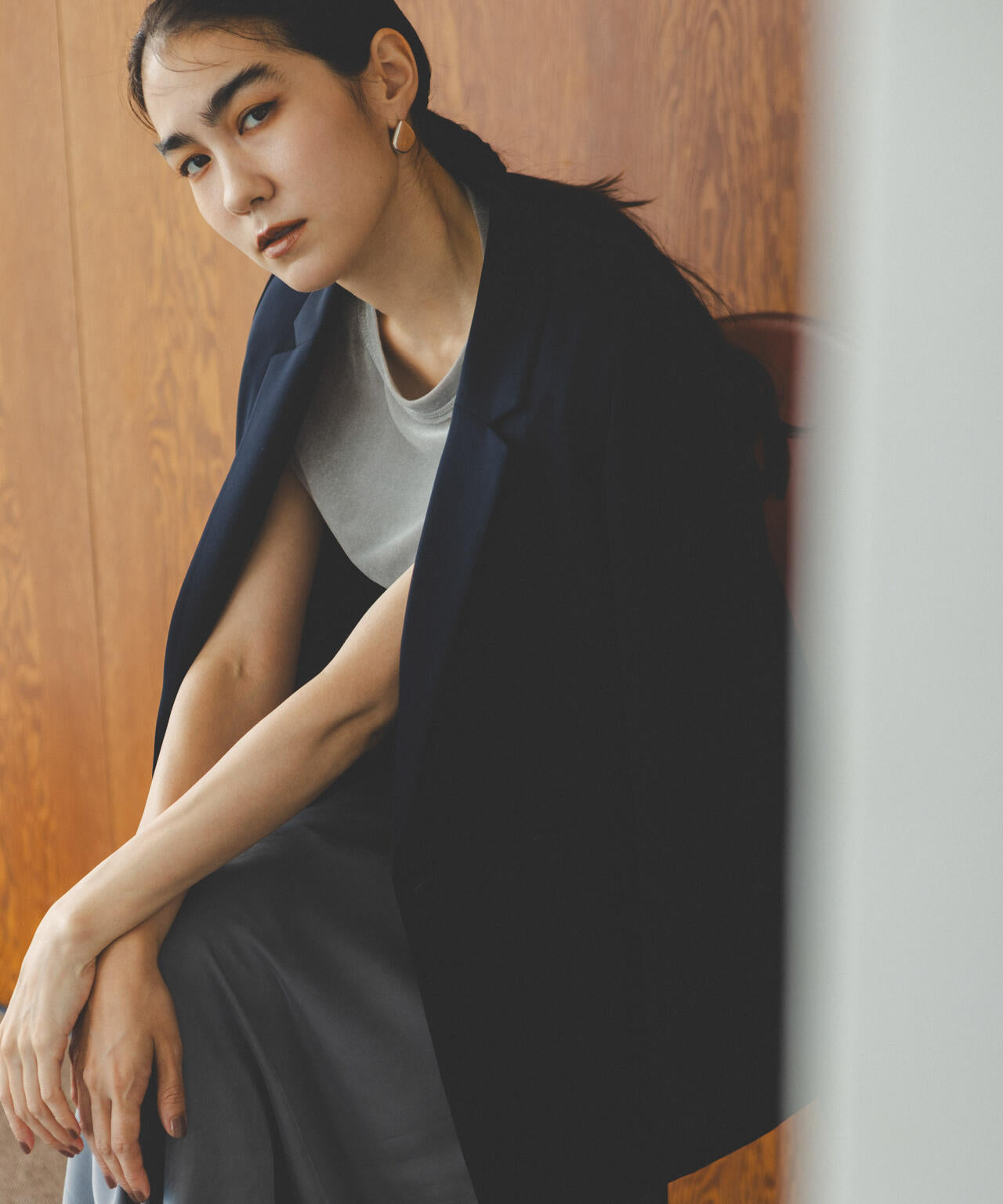 イージーケアダブルクロス ダブルテーラードジャケット(セットアップ可) 6694216301