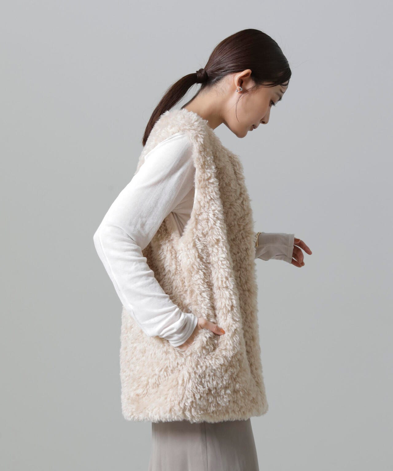 カーリーファーミドルベスト 6694216304