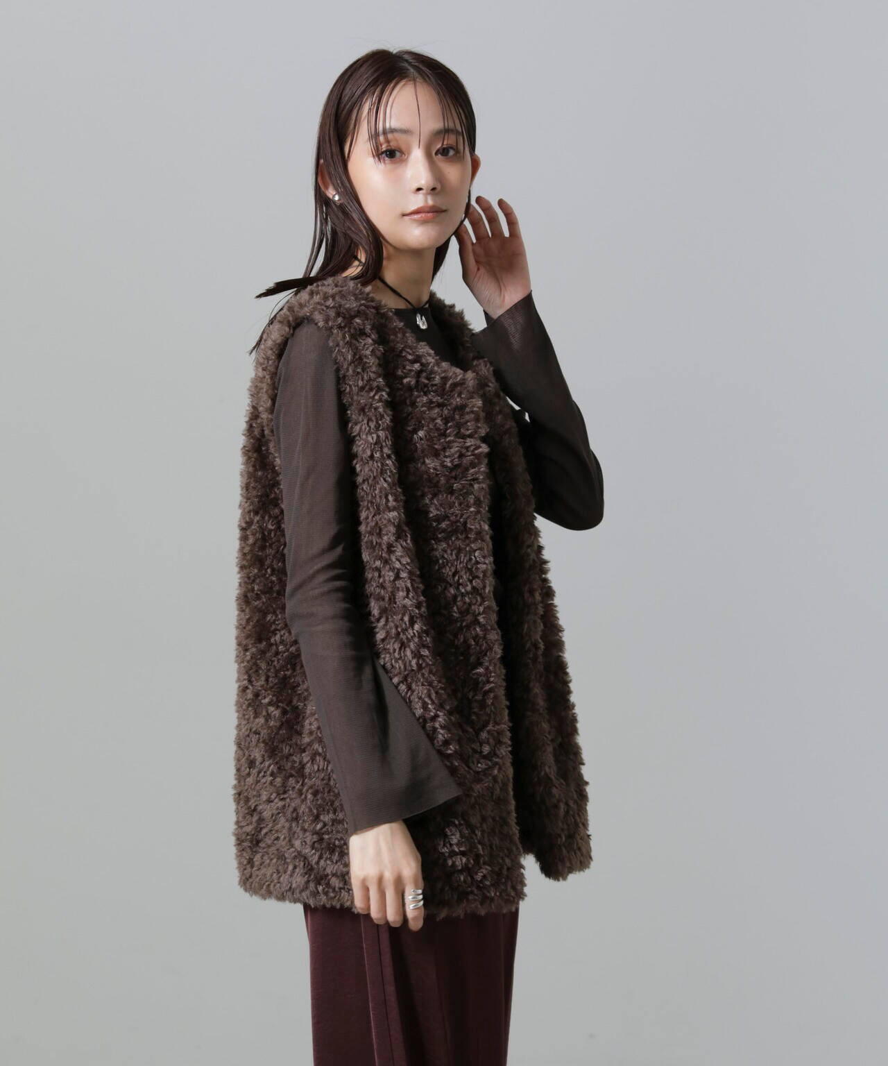 カーリーファーミドルベスト 6694216304