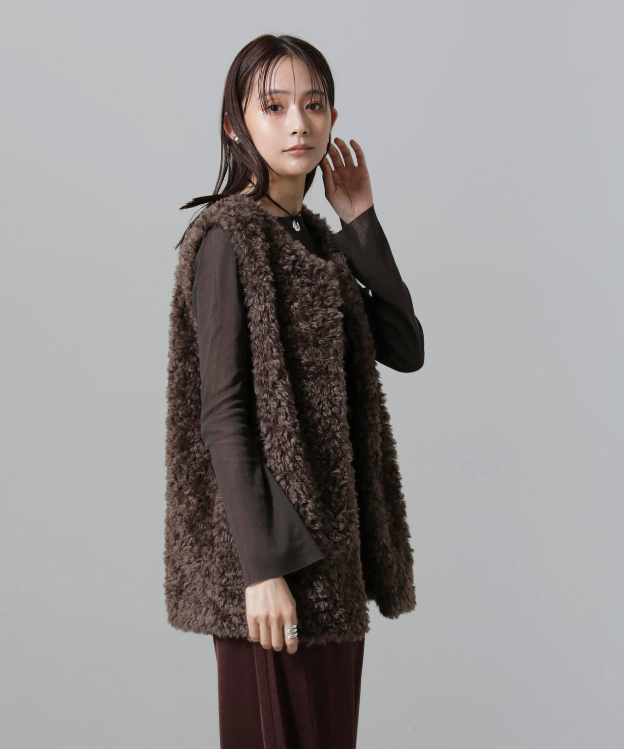 カーリーファーミドルベスト 6694216304