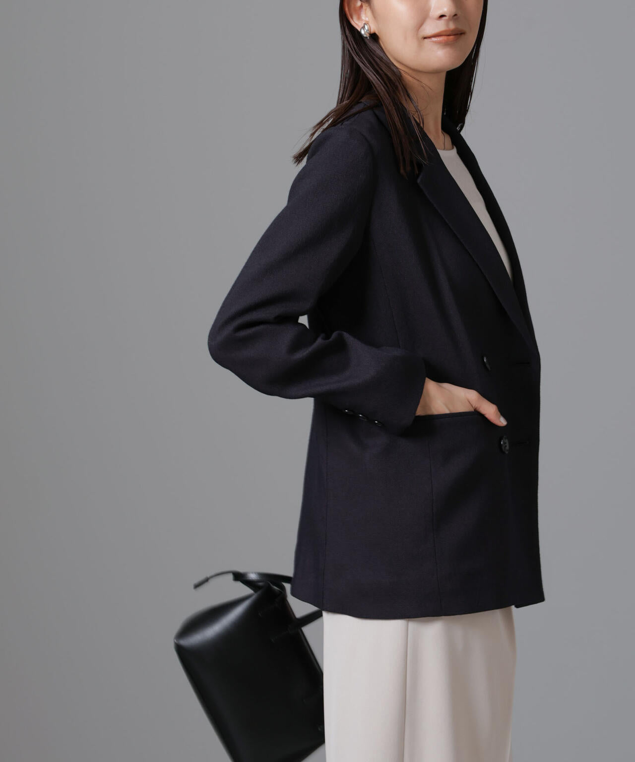 ツイードダブルジャケット(セットアップ可) 6694216305