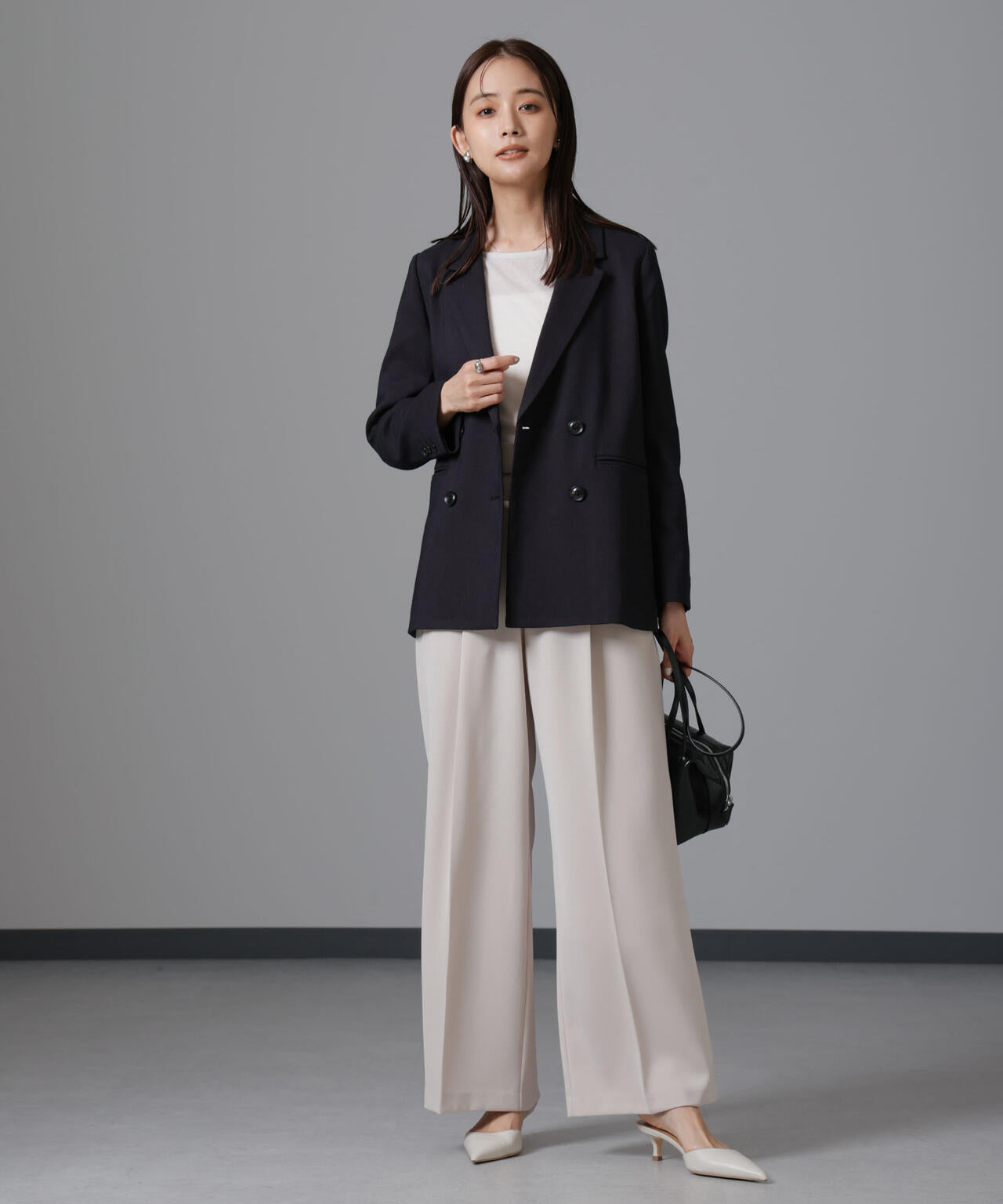 ツイードダブルジャケット(セットアップ可) 6694216305