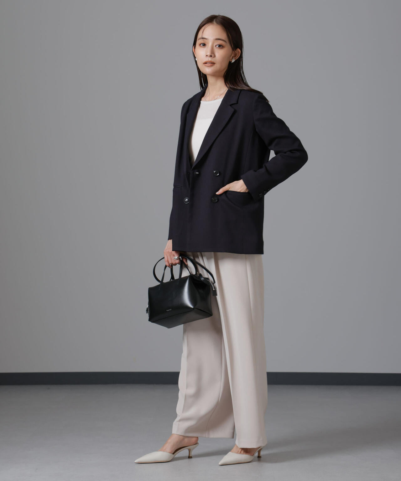 ツイードダブルジャケット(セットアップ可) 6694216305