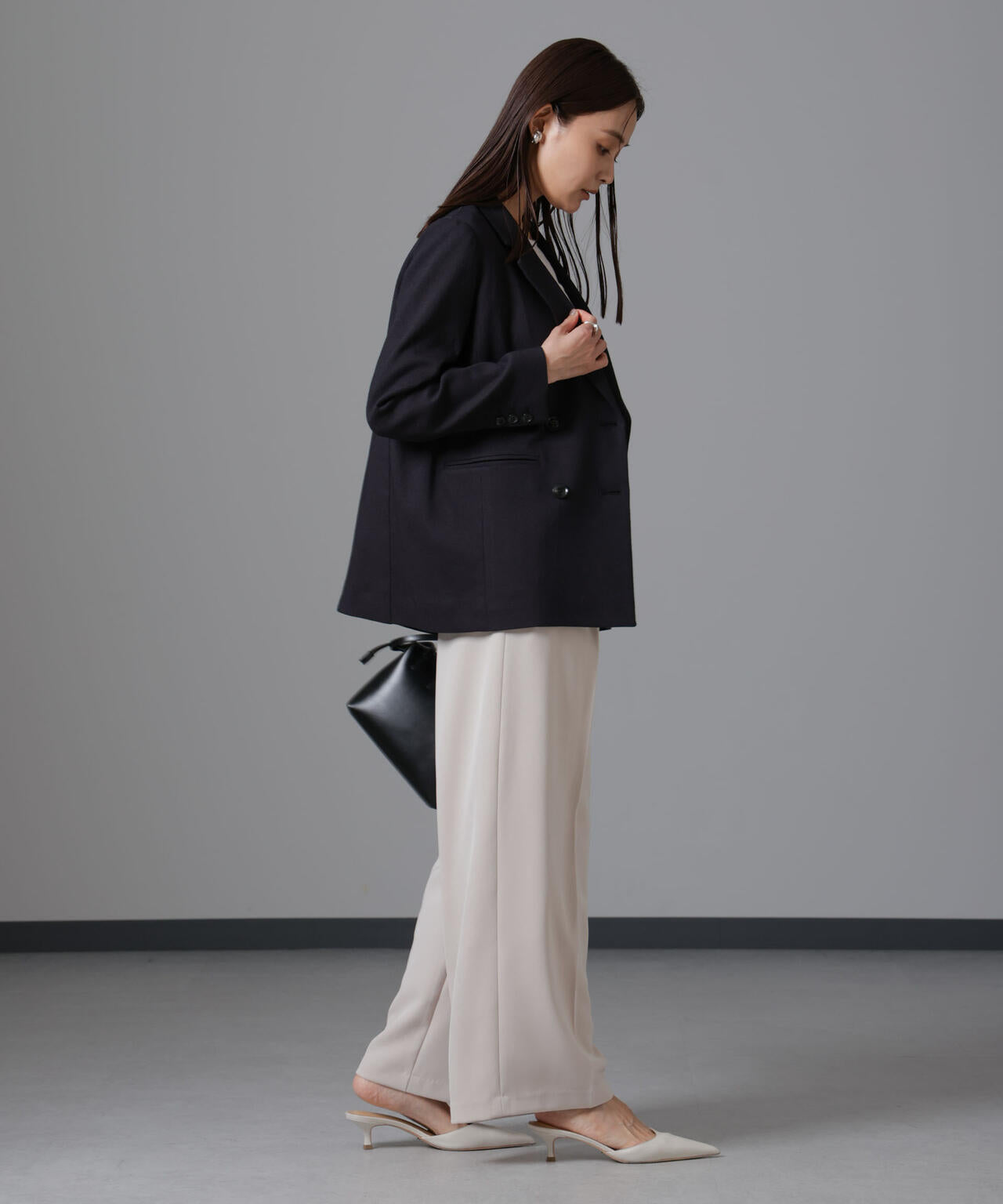 ツイードダブルジャケット(セットアップ可) 6694216305