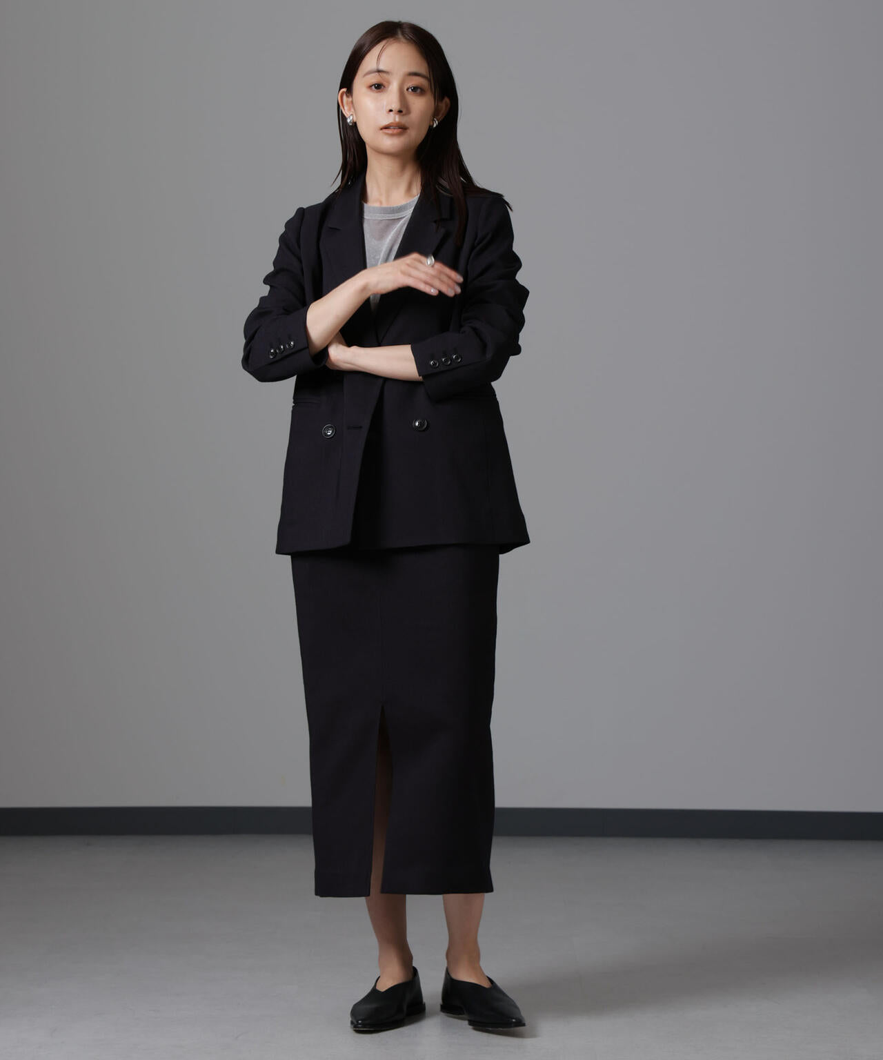 ツイードダブルジャケット(セットアップ可) 6694216305