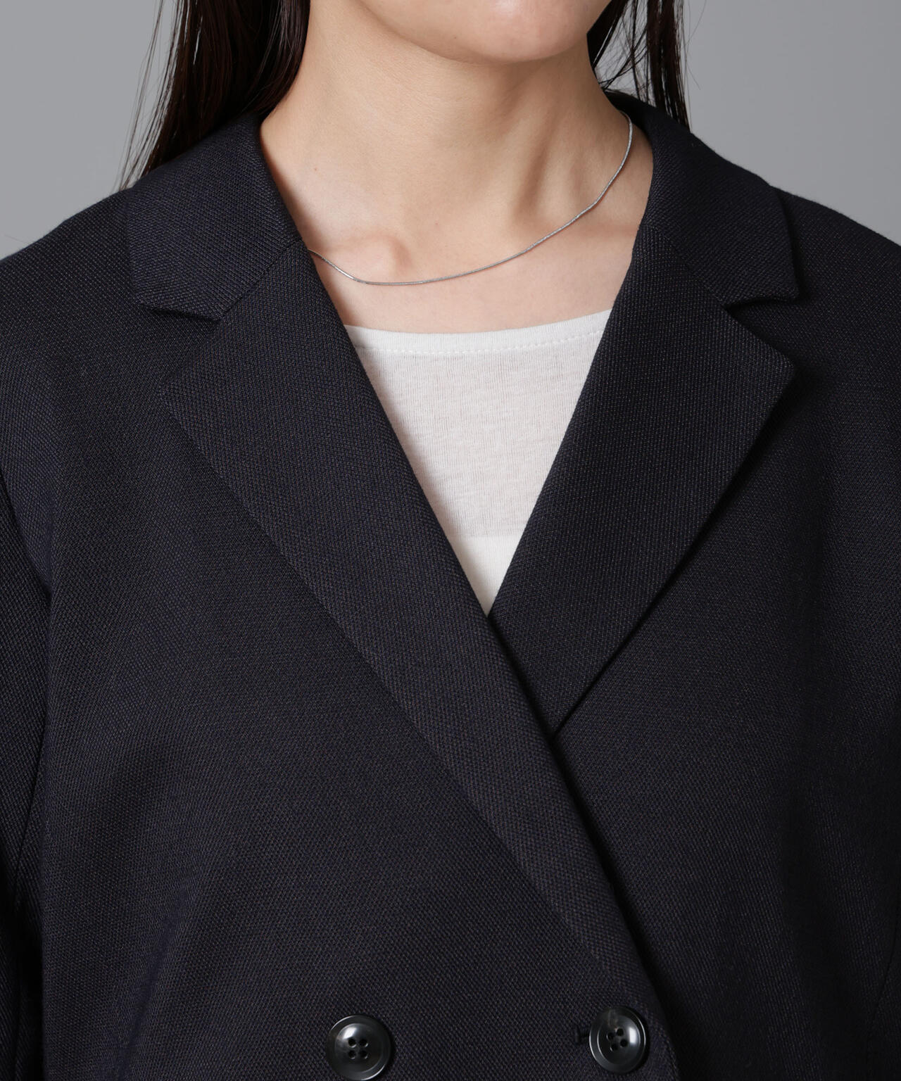 ツイードダブルジャケット(セットアップ可) 6694216305