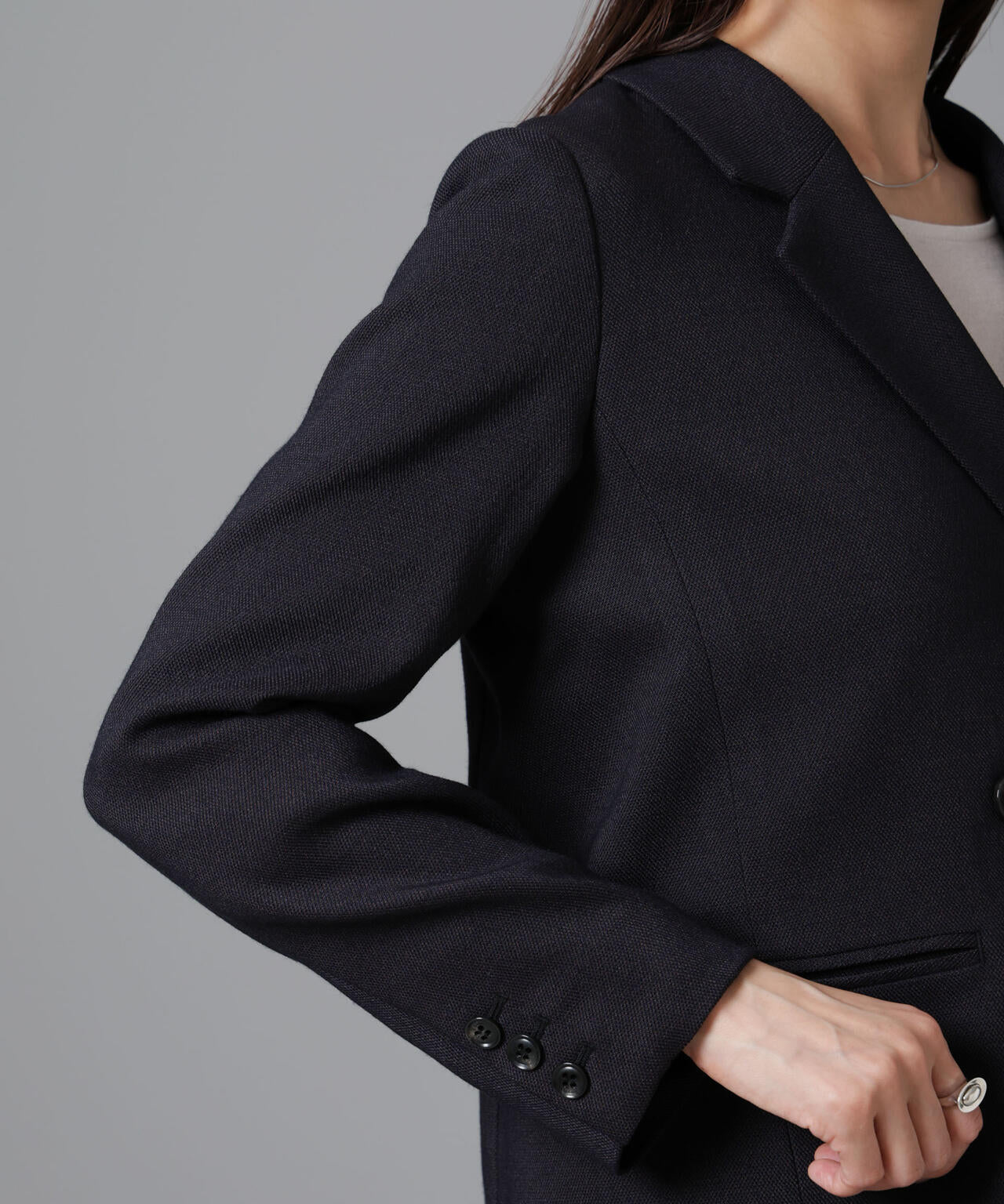 ツイードダブルジャケット(セットアップ可) 6694216305