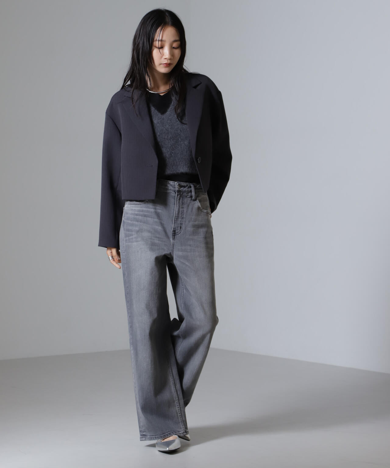 Reflax(R)ダブルクロスショートジャケット 6694216309