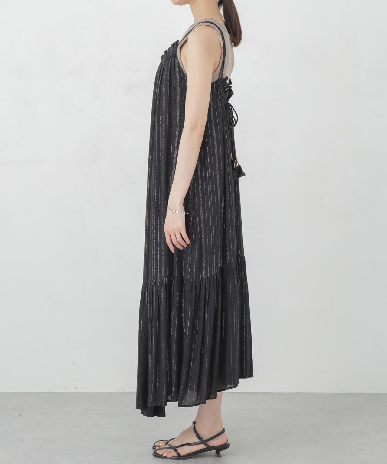 インドラメストライプキャミワンピース 6694219300