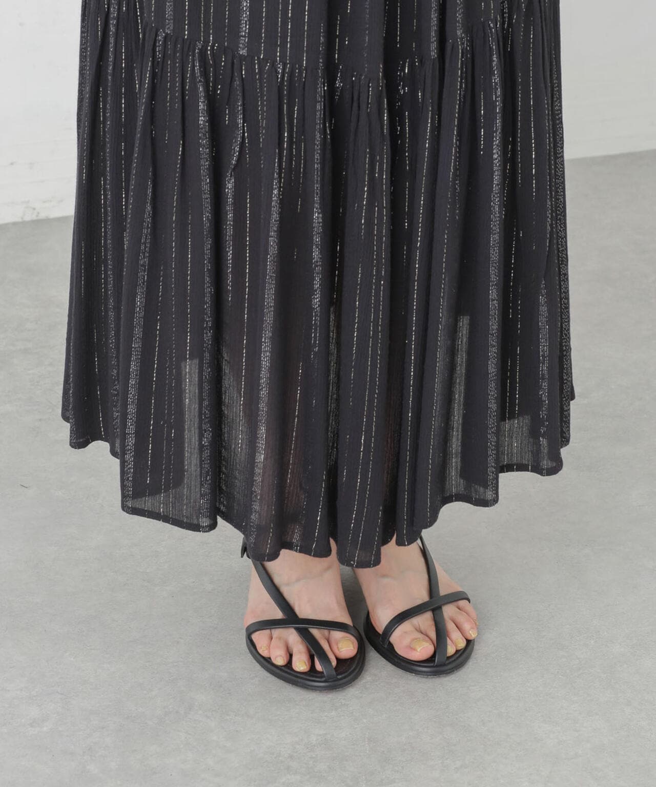 インドラメストライプキャミワンピース 6694219300