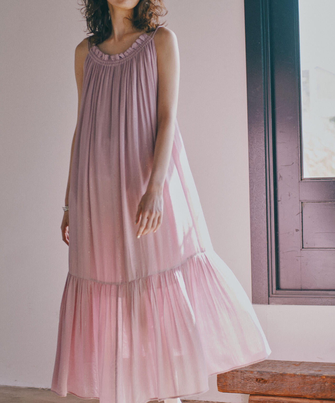 インドラメストライプキャミワンピース 6694219300