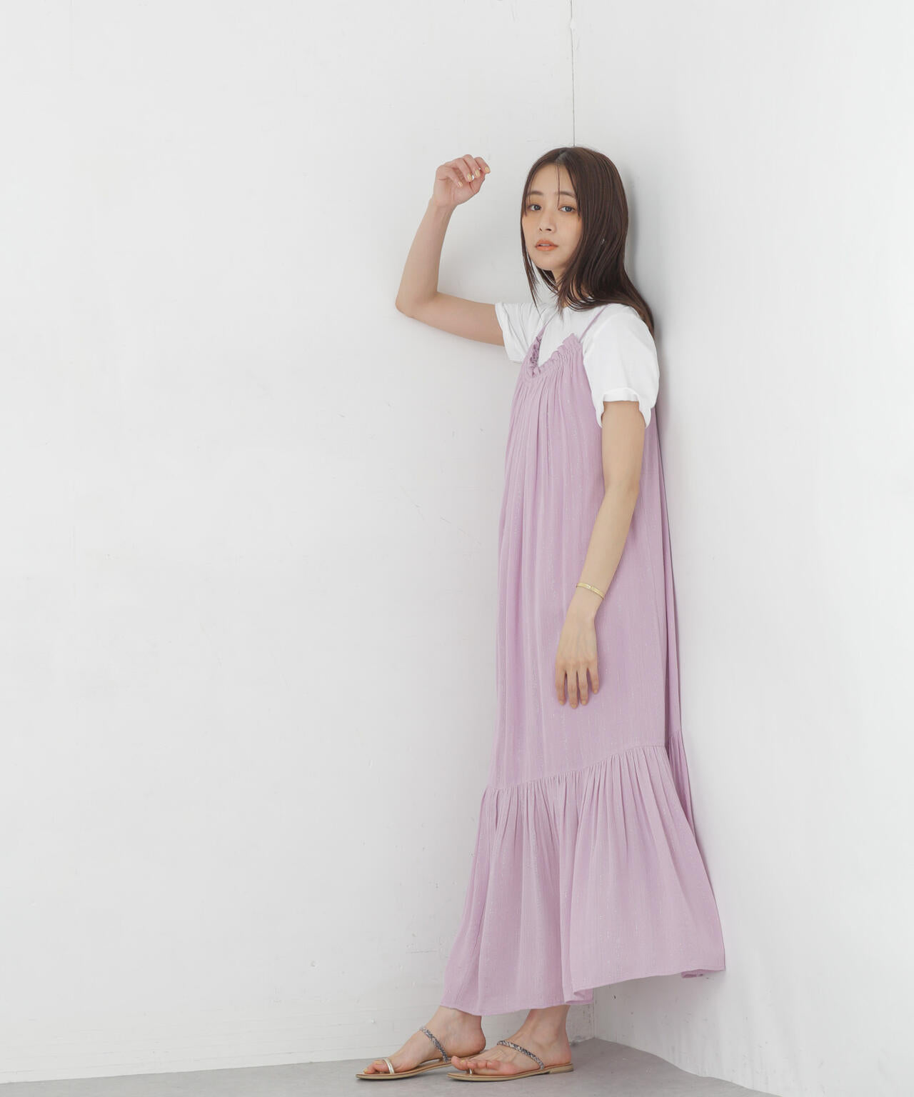 インドラメストライプキャミワンピース 6694219300