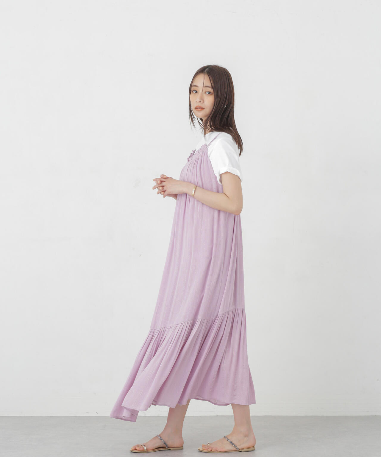 インドラメストライプキャミワンピース 6694219300