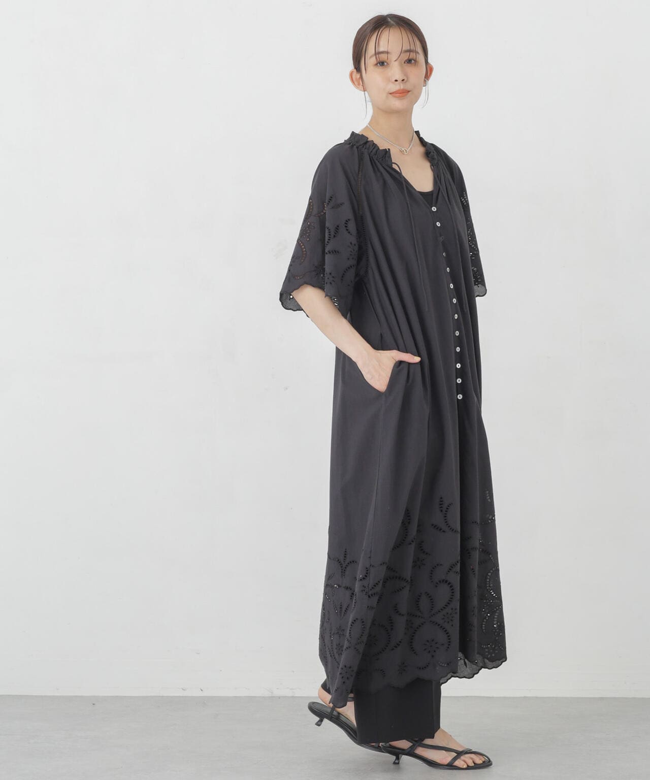 インドシフリー刺繍ワンピース 6694219301