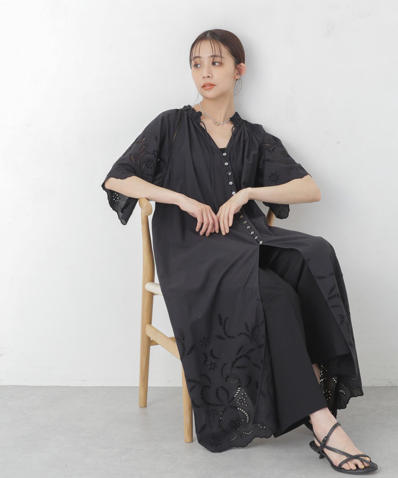 インドシフリー刺繍ワンピース 6694219301