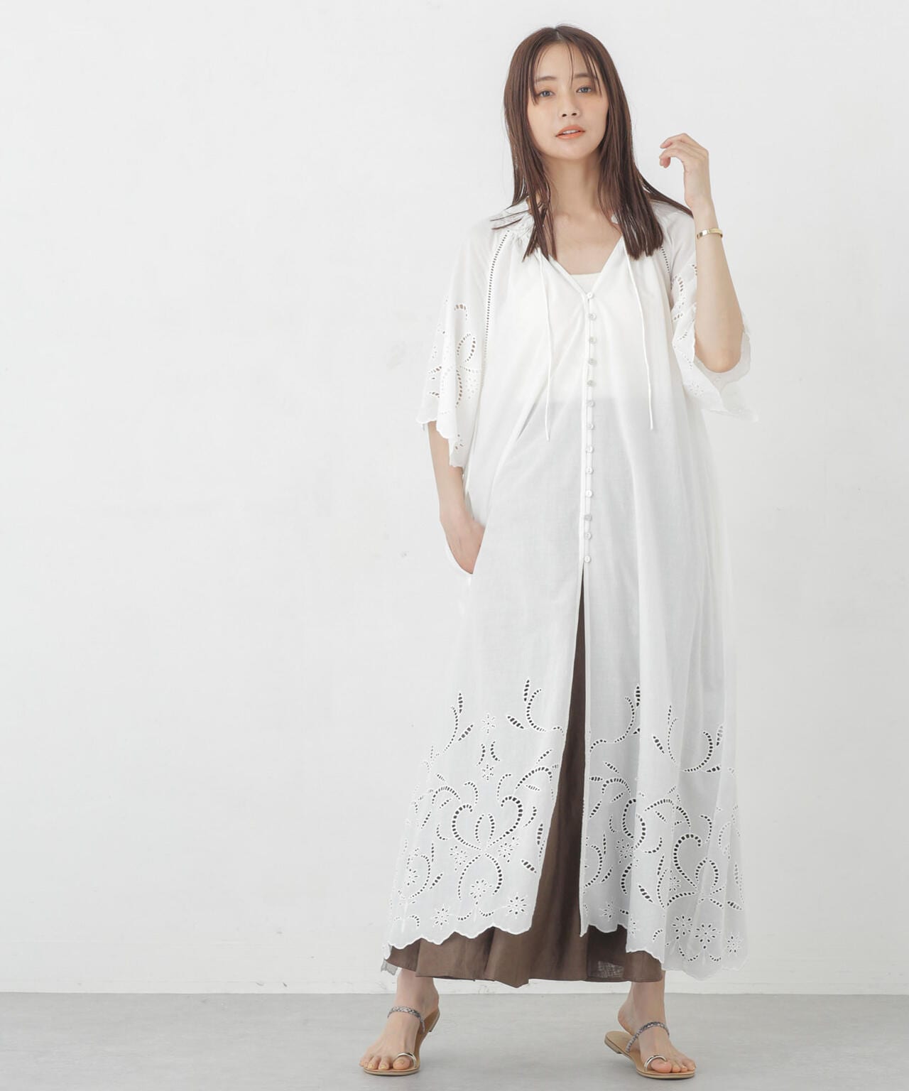 インドシフリー刺繍ワンピース 6694219301
