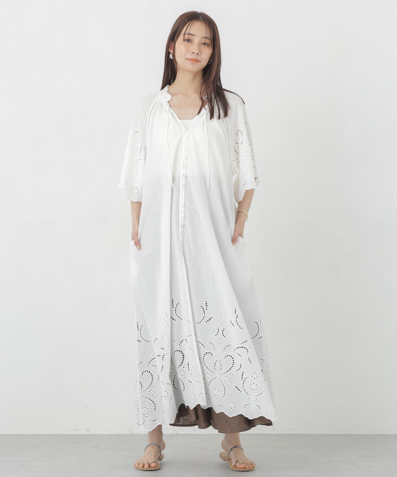 インドシフリー刺繍ワンピース 6694219301