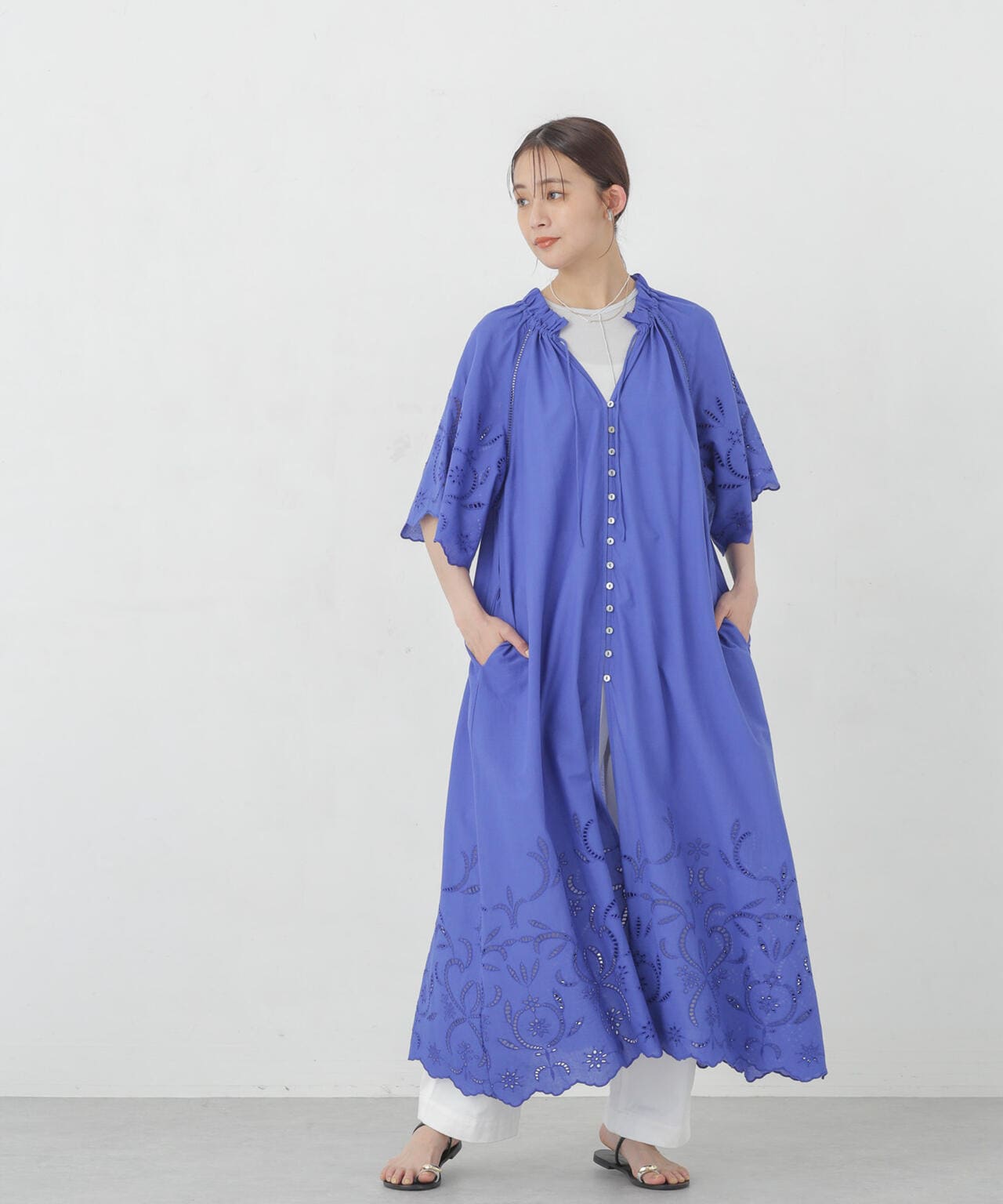 インドシフリー刺繍ワンピース 6694219301