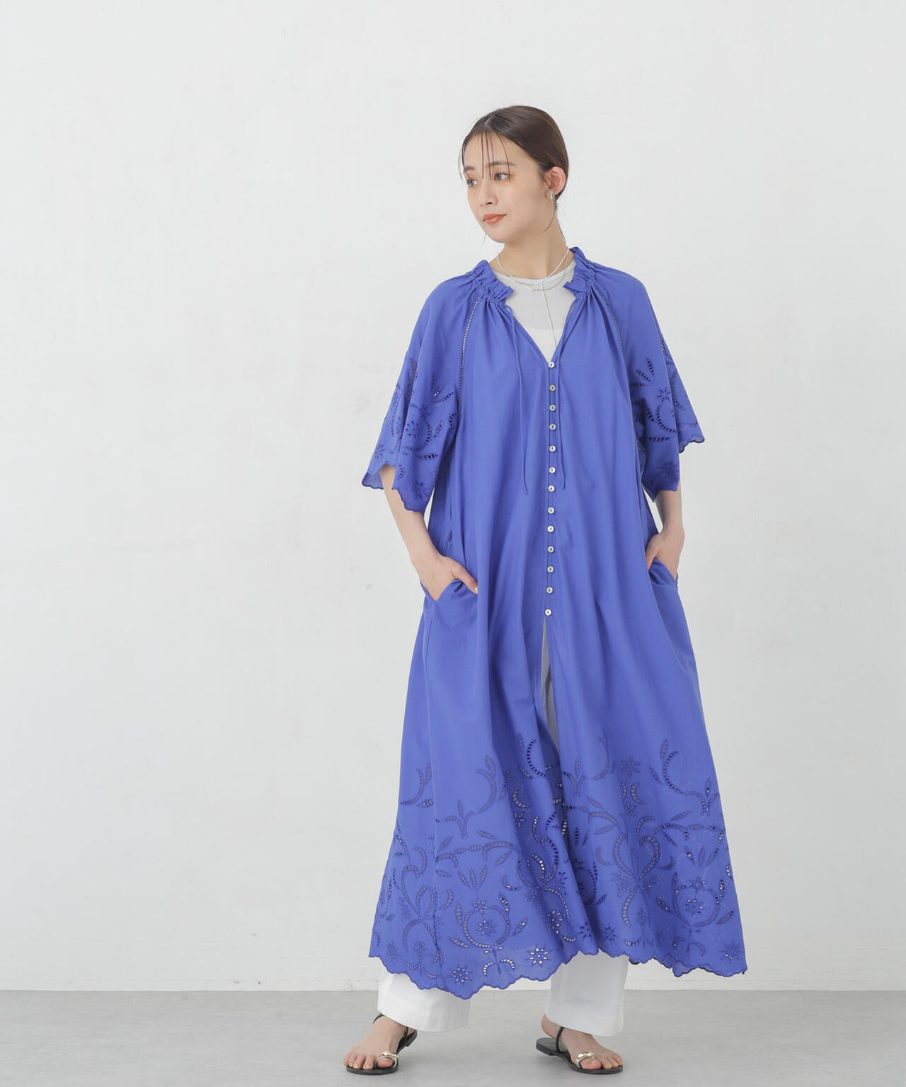 インドシフリー刺繍ワンピース 6694219301