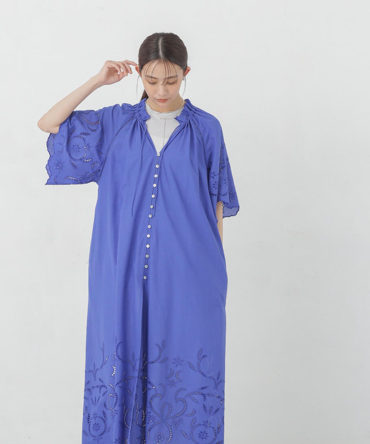 インドシフリー刺繍ワンピース 6694219301