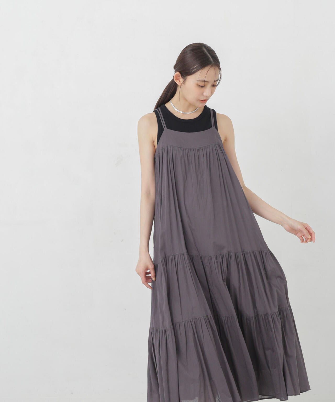 インド ティアードキャミワンピース 6694219302