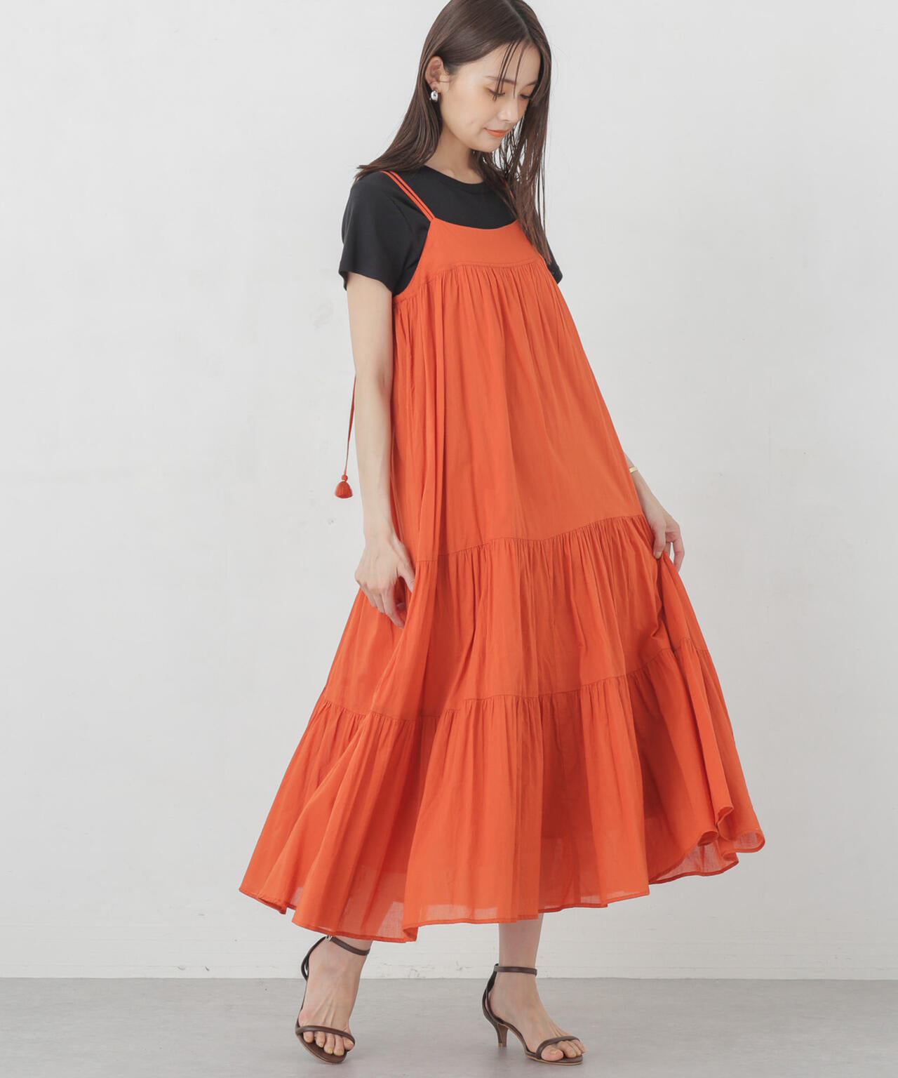 インド ティアードキャミワンピース 6694219302