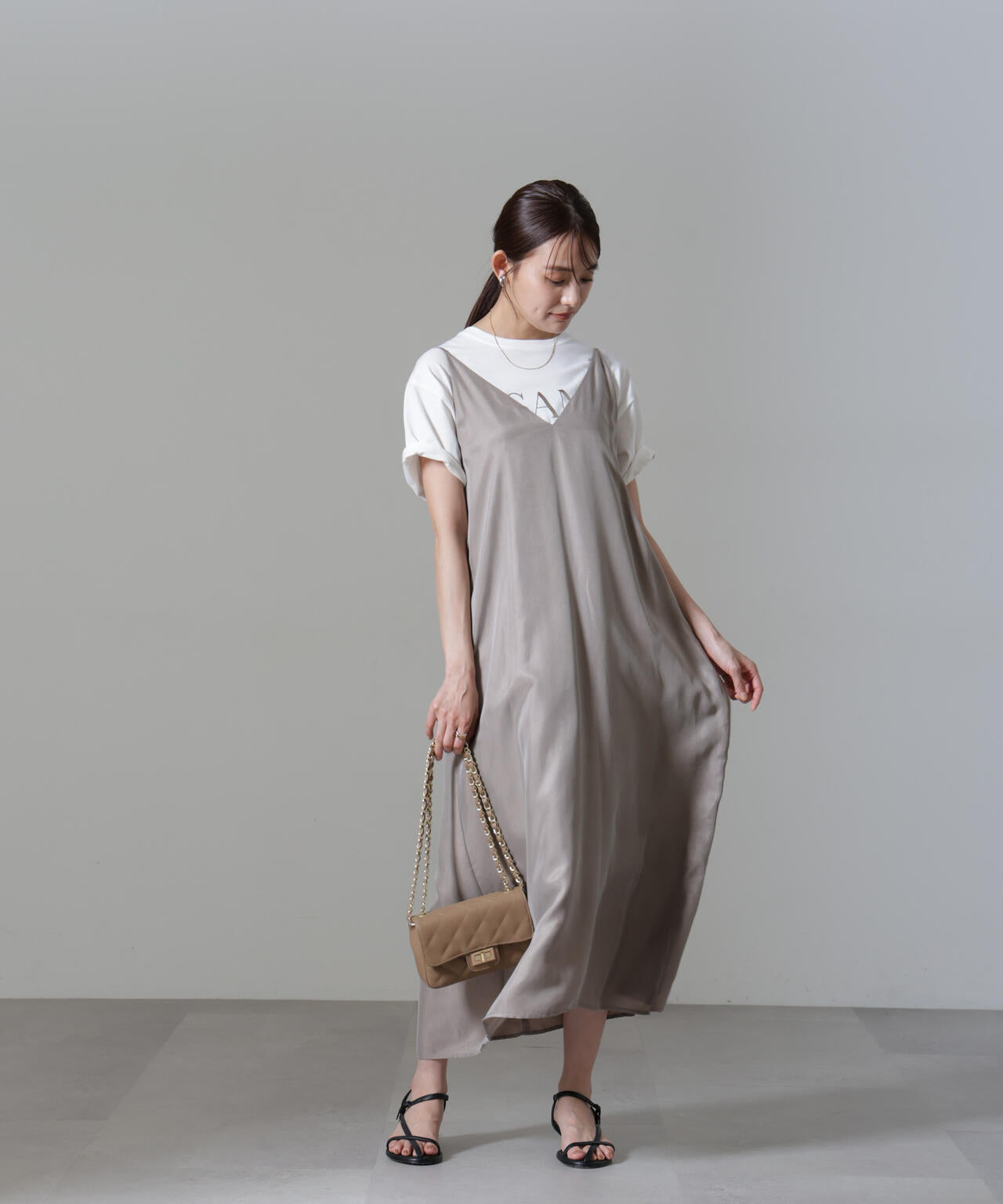 キュプラビスコースキャミワンピース 6694219322