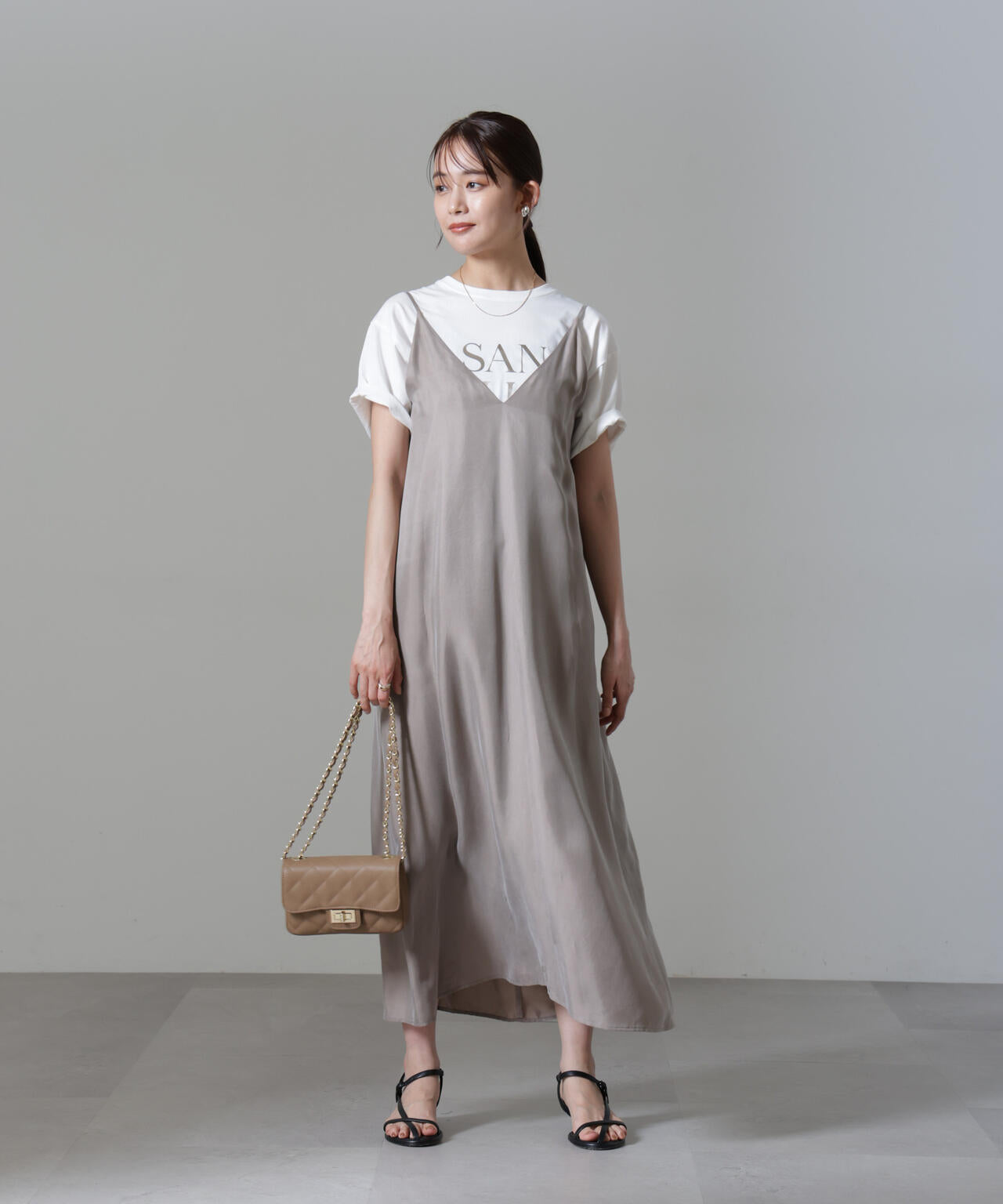 キュプラビスコースキャミワンピース 6694219322