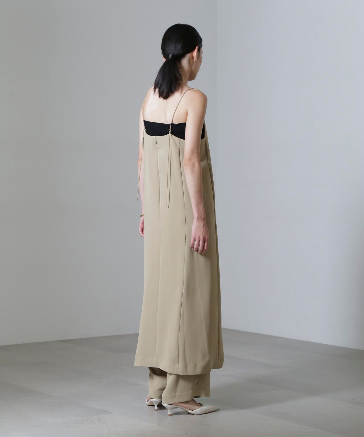 スクエアネックキャミワンピース(セットアップ可) 6694219323