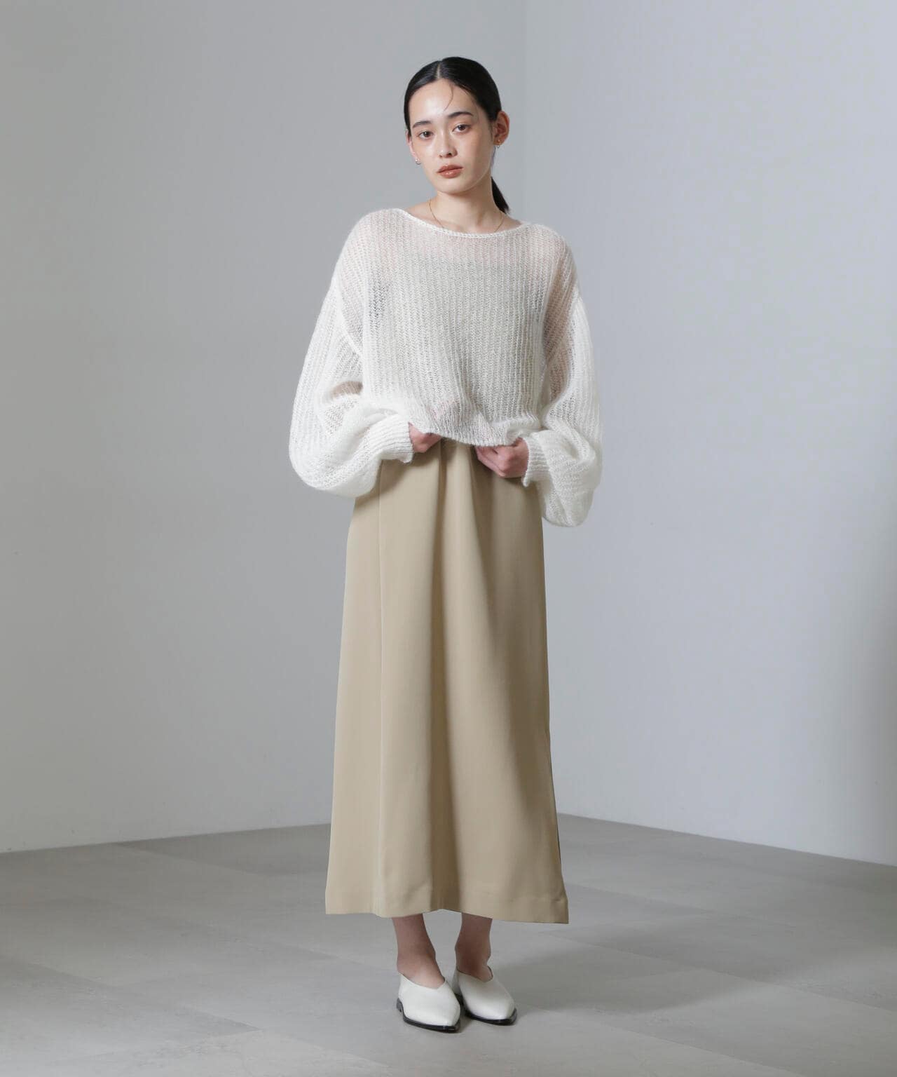 スクエアネックキャミワンピース(セットアップ可) 6694219323