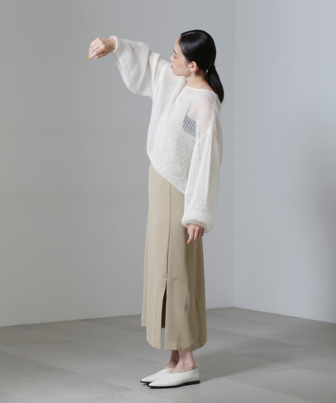 スクエアネックキャミワンピース(セットアップ可) 6694219323