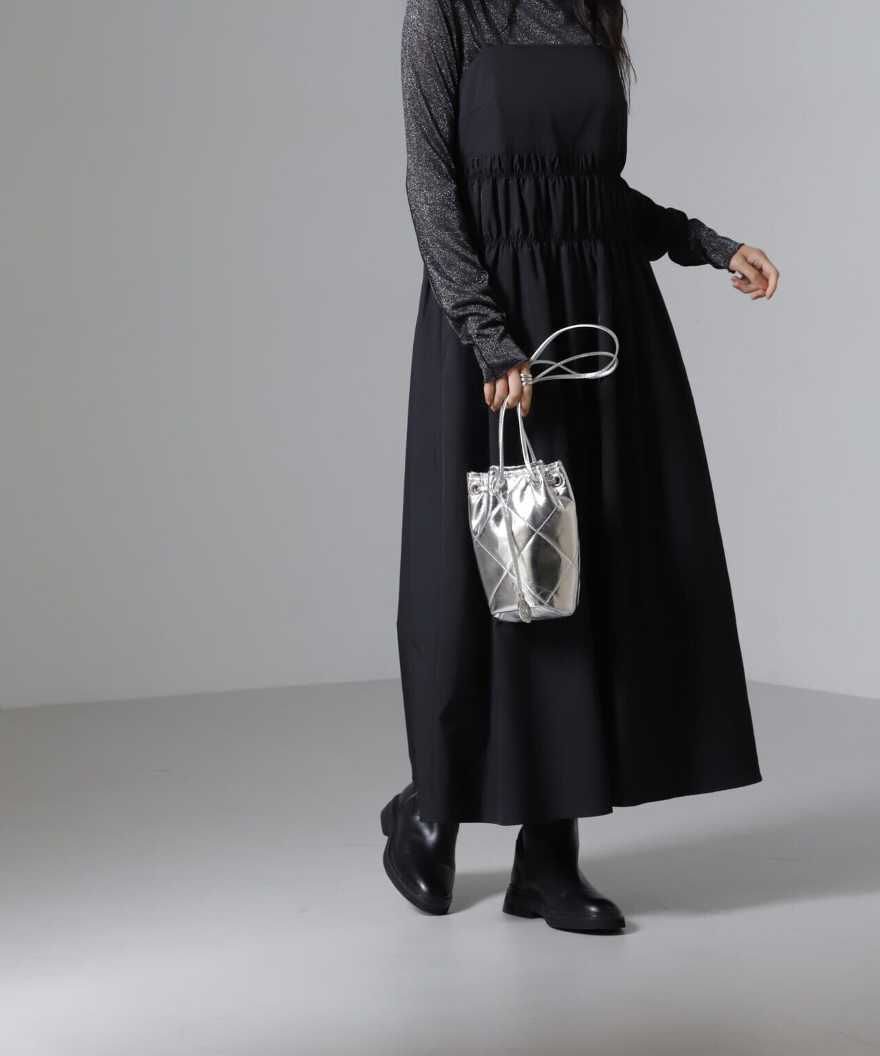 シャンブレータフタキャミワンピース 6694219326